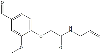 N-allyl-2-(4-formyl-2-methoxyphenoxy)acetamide Structure