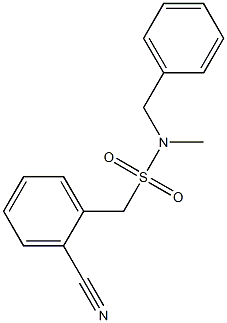 N-benzyl(2-cyanophenyl)-N-methylmethanesulfonamide,,结构式