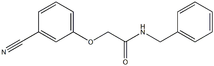 N-benzyl-2-(3-cyanophenoxy)acetamide,,结构式