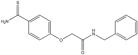 N-benzyl-2-(4-carbamothioylphenoxy)acetamide Structure