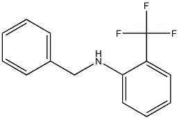 N-benzyl-2-(trifluoromethyl)aniline,,结构式