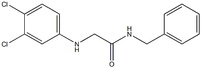 N-benzyl-2-[(3,4-dichlorophenyl)amino]acetamide 化学構造式