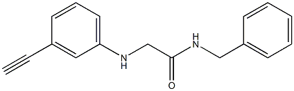 N-benzyl-2-[(3-ethynylphenyl)amino]acetamide Structure