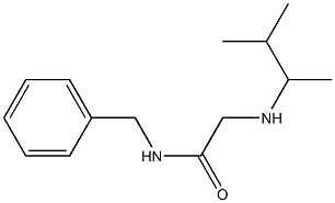 N-benzyl-2-[(3-methylbutan-2-yl)amino]acetamide Structure