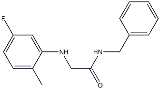 N-benzyl-2-[(5-fluoro-2-methylphenyl)amino]acetamide