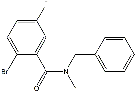 N-benzyl-2-bromo-5-fluoro-N-methylbenzamide Structure