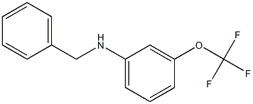 N-benzyl-3-(trifluoromethoxy)aniline,,结构式