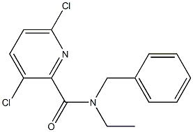 N-benzyl-3,6-dichloro-N-ethylpyridine-2-carboxamide 结构式