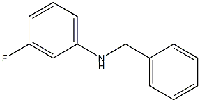 N-benzyl-3-fluoroaniline Struktur