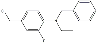 N-benzyl-4-(chloromethyl)-N-ethyl-2-fluoroaniline Struktur