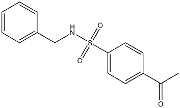 N-benzyl-4-acetylbenzene-1-sulfonamide Structure
