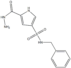 N-benzyl-5-(hydrazinocarbonyl)-1H-pyrrole-3-sulfonamide Structure