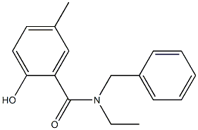 N-benzyl-N-ethyl-2-hydroxy-5-methylbenzamide Structure