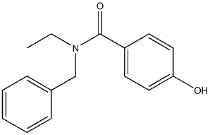 N-benzyl-N-ethyl-4-hydroxybenzamide 化学構造式