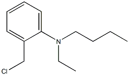 N-丁基-2-(氯甲基)-N-乙基苯胺 结构式