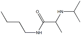 N-butyl-2-(propan-2-ylamino)propanamide Struktur