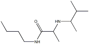 N-butyl-2-[(3-methylbutan-2-yl)amino]propanamide 结构式