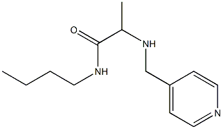 N-butyl-2-[(pyridin-4-ylmethyl)amino]propanamide Structure