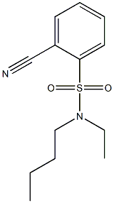 N-butyl-2-cyano-N-ethylbenzenesulfonamide 化学構造式