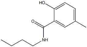 N-butyl-2-hydroxy-5-methylbenzamide Struktur