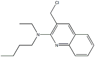 N-butyl-3-(chloromethyl)-N-ethylquinolin-2-amine Struktur