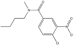 N-butyl-4-chloro-N-methyl-3-nitrobenzamide Struktur