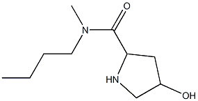 N-butyl-4-hydroxy-N-methylpyrrolidine-2-carboxamide Structure