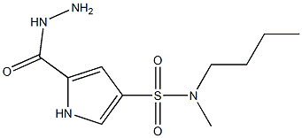 N-butyl-5-(hydrazinocarbonyl)-N-methyl-1H-pyrrole-3-sulfonamide Structure