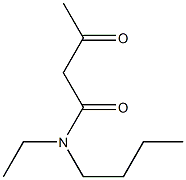 N-butyl-N-ethyl-3-oxobutanamide 化学構造式