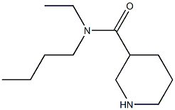 N-butyl-N-ethylpiperidine-3-carboxamide 化学構造式