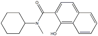 N-cyclohexyl-1-hydroxy-N-methylnaphthalene-2-carboxamide Struktur
