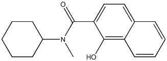 N-cyclohexyl-1-hydroxy-N-methylnaphthalene-2-carboxamide 化学構造式