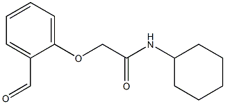 N-cyclohexyl-2-(2-formylphenoxy)acetamide Struktur
