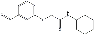 N-cyclohexyl-2-(3-formylphenoxy)acetamide,,结构式