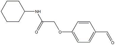 N-cyclohexyl-2-(4-formylphenoxy)acetamide Struktur