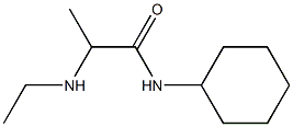 N-cyclohexyl-2-(ethylamino)propanamide Structure