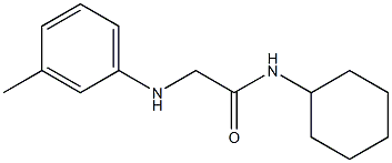 N-cyclohexyl-2-[(3-methylphenyl)amino]acetamide Structure