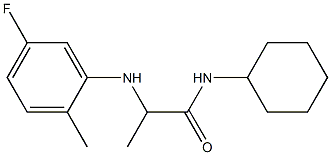 N-cyclohexyl-2-[(5-fluoro-2-methylphenyl)amino]propanamide