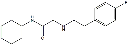 N-cyclohexyl-2-{[2-(4-fluorophenyl)ethyl]amino}acetamide Structure