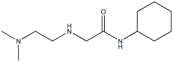 N-cyclohexyl-2-{[2-(dimethylamino)ethyl]amino}acetamide,,结构式