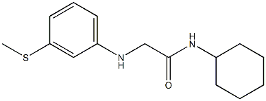 N-cyclohexyl-2-{[3-(methylsulfanyl)phenyl]amino}acetamide