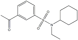 N-cyclohexyl-3-acetyl-N-ethylbenzene-1-sulfonamide