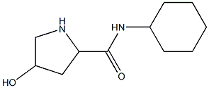 N-cyclohexyl-4-hydroxypyrrolidine-2-carboxamide Struktur