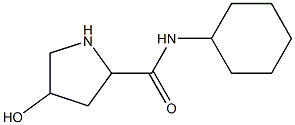 N-cyclohexyl-4-hydroxypyrrolidine-2-carboxamide 化学構造式