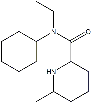 N-cyclohexyl-N-ethyl-6-methylpiperidine-2-carboxamide Structure
