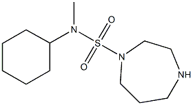 N-cyclohexyl-N-methyl-1,4-diazepane-1-sulfonamide Structure