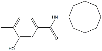 N-cyclooctyl-3-hydroxy-4-methylbenzamide,,结构式