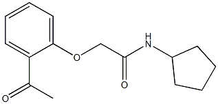 N-cyclopentyl-2-(2-acetylphenoxy)acetamide