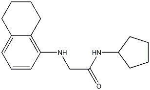 N-cyclopentyl-2-(5,6,7,8-tetrahydronaphthalen-1-ylamino)acetamide Structure