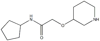N-cyclopentyl-2-(piperidin-3-yloxy)acetamide Struktur